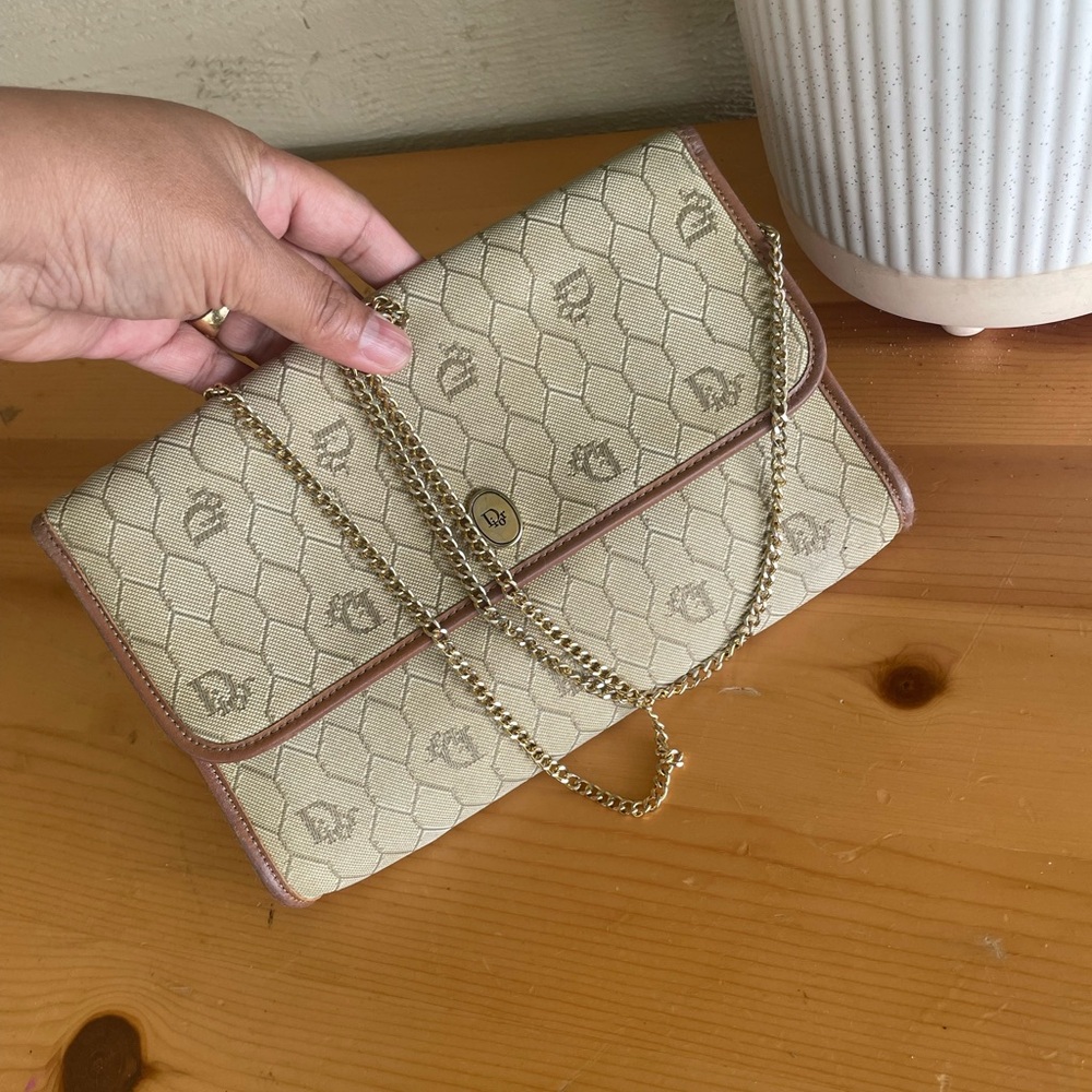 Authentic Dior vintage clutch or crossbody bag💛🤎💛💛 - Picture 13 of 15